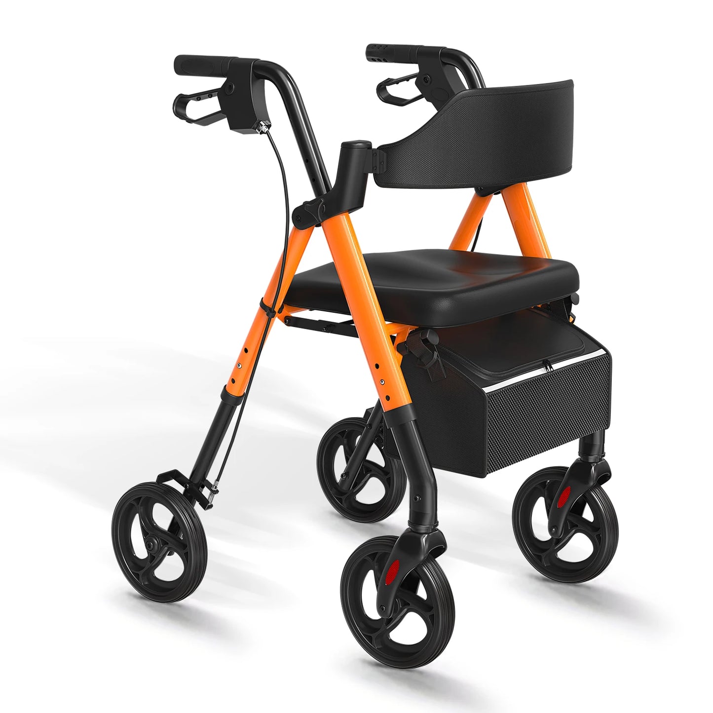 Opvouwbare Rollator met Zitje – Aluminium – 8 Inch Wielen
