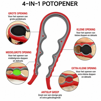 Multifunctionele Pot- en Flesopener