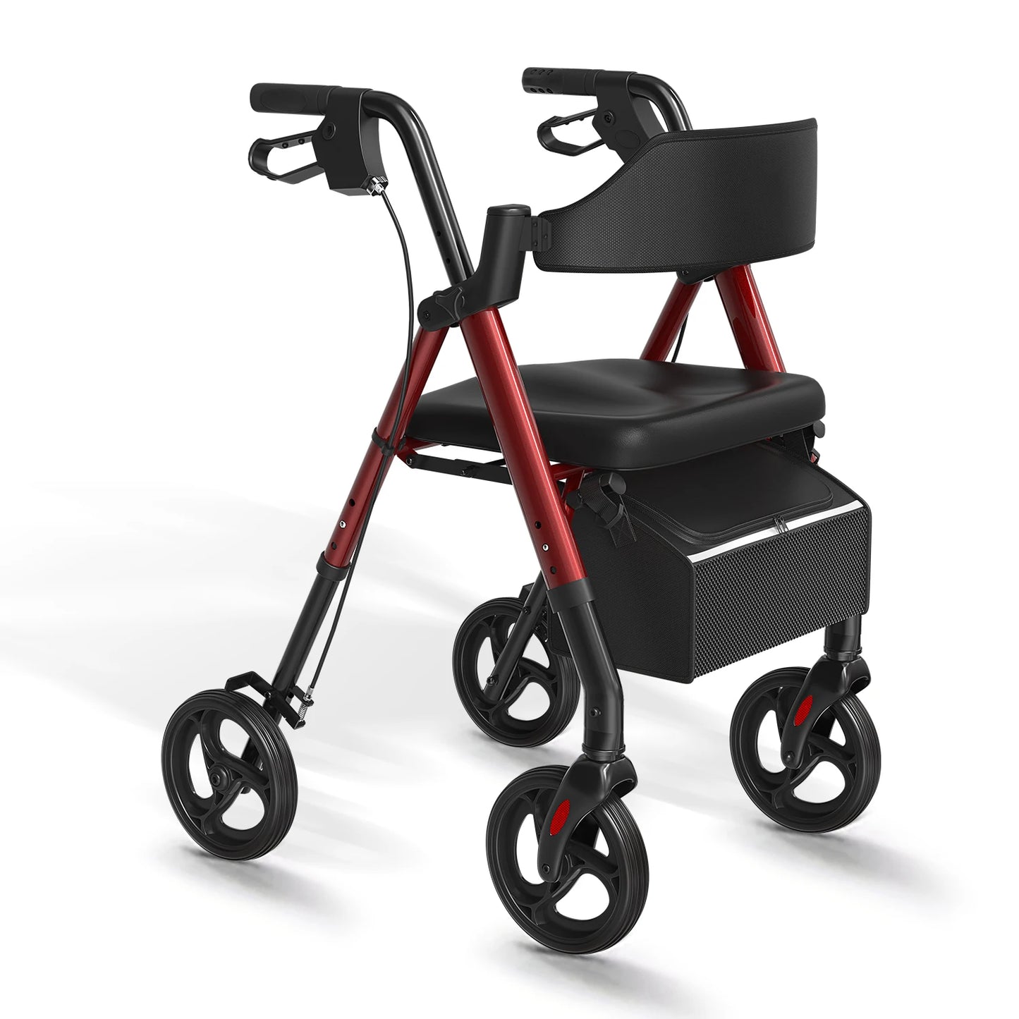 Opvouwbare Rollator met Zitje – Aluminium – 8 Inch Wielen
