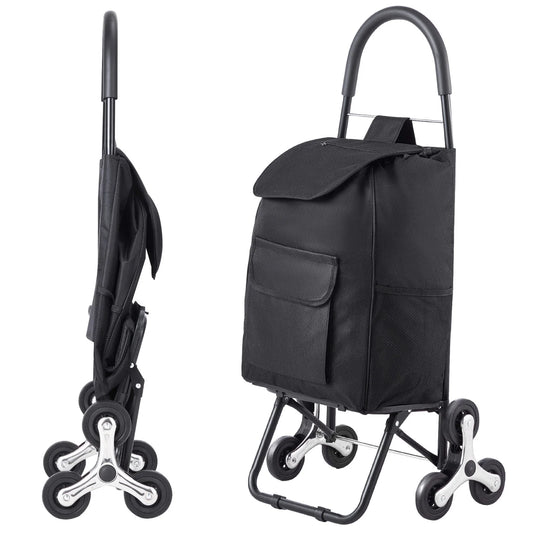 Opvouwbare Boodschappentrolley met Trapondersteuning – 35L